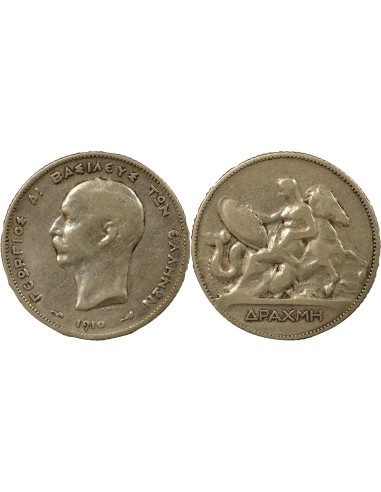 Grèce Georges I de Grèce 1 drachme Argent 1910 A Paris