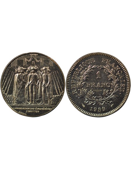 Etats Généraux 1 franc Nickel 1989 A Paris