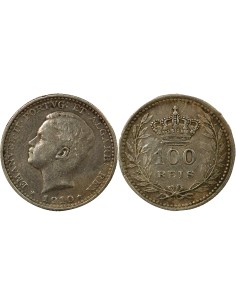 Portugal Manuel II 100 reis Argent 1910 Lisbonne