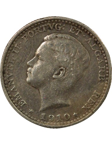 Portugal Manuel II 100 reis Argent 1910 Lisbonne