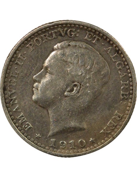 Portugal Manuel II 100 reis Argent 1910 Lisbonne