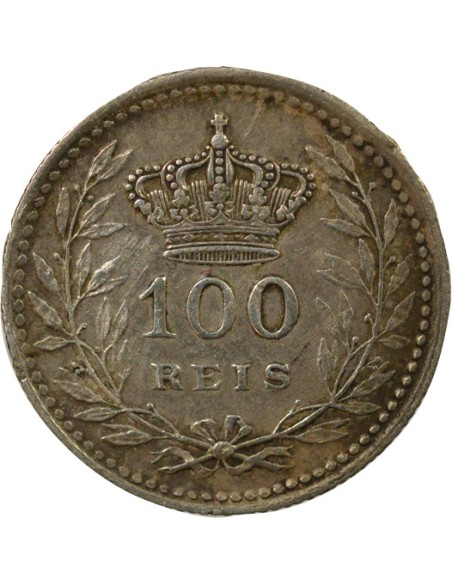Portugal Manuel II 100 reis Argent 1910 Lisbonne