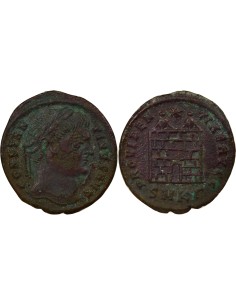 Rome Empire Constantin Ier Porte de Camp 1 nummus Cuivre 324-325 Cyzique