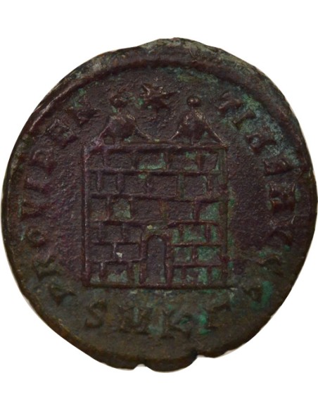 Rome Empire Constantin Ier Porte de Camp 1 nummus Cuivre 324-325 Cyzique