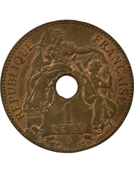 Indo-Chine Fr. 1 centième Bronze 1903 A Paris