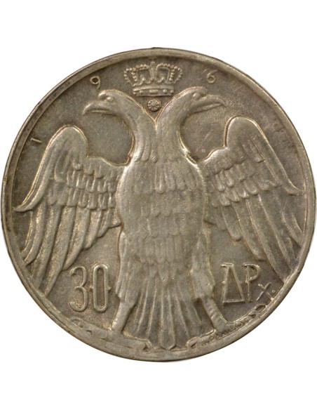 Grèce Constantin II de Grèce Mariage Royal 30 drachmai Argent 1964 Kongsberg
