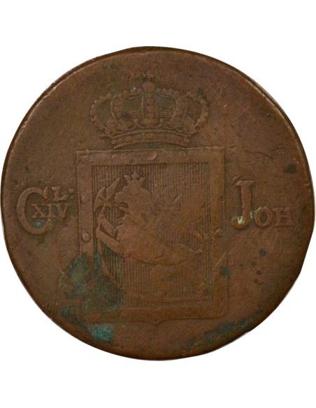 Norvège Karl XIV Johan 2 skilling Cuivre 1825 Kongsberg