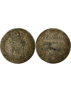 Espagne Charles IV d'Espagne 1 jeton Argent 1350 AH AI Madrid