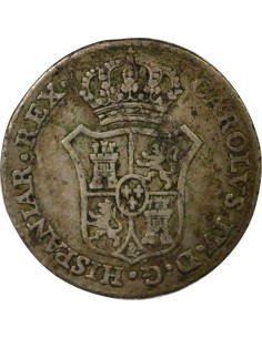 Espagne Charles IV d'Espagne 1 jeton Argent 1350 AH AI Madrid 2