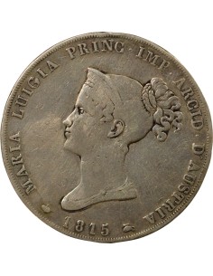 Duché de Parme et Plaisance Marie-Louise d'Autriche 5 lire Argent 1815 M Milan 2