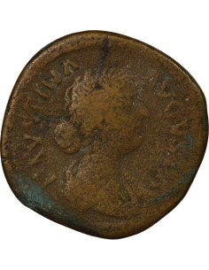 Rome Empire Faustine Jeune Cérès 1 sesterce Laiton 161-175 R Rome 2