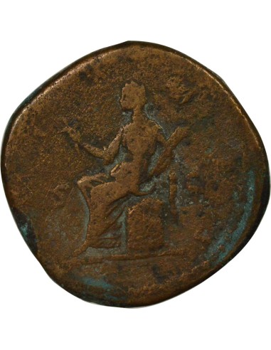 Rome Empire Faustine Jeune Cérès 1 sesterce Laiton 161-175 R Rome