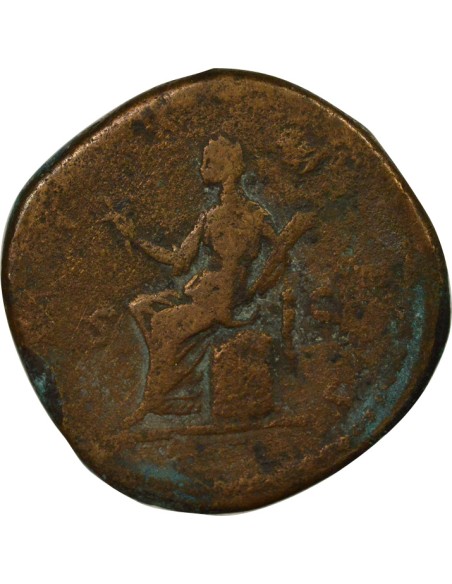 Rome Empire Faustine Jeune Cérès 1 sesterce Laiton 161-175 R Rome