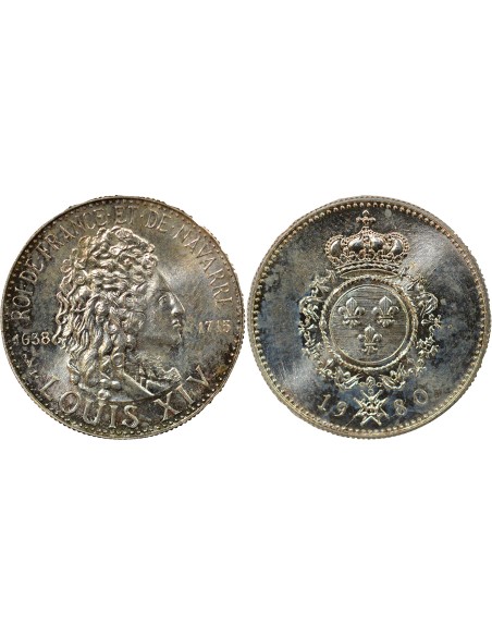 Louis XIV 1 médaille Argent 1980 A - Paris