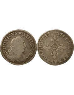 Louis XIV Des Traitants 4 sol Argent 1675 Vimy