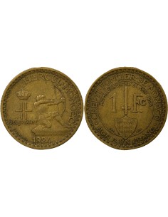 Monaco Hercule 1 franc Cupronickel 1924 (p) Poissy