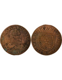 Henri de la Tour d'Auvergne Type 3 1 liard Cuivre 1613 Sedan