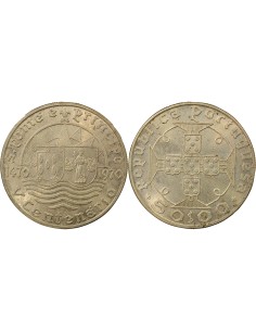 Sao Tomé-et-Principe 500ème Anniversaire de la Découverte 50 escudos Argent 1970 Lisbonne