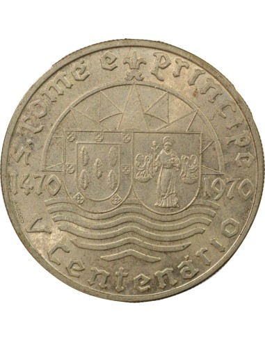 Sao Tomé-et-Principe 500ème Anniversaire de la Découverte 50 escudos Argent 1970 Lisbonne