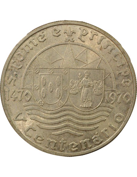 Sao Tomé-et-Principe 500ème Anniversaire de la Découverte 50 escudos Argent 1970 Lisbonne