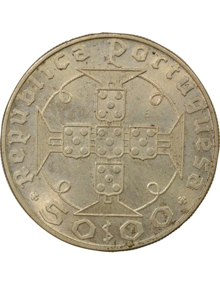 Sao Tomé-et-Principe 500ème Anniversaire de la Découverte 50 escudos Argent 1970 Lisbonne