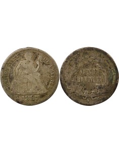 USA Seated Liberty 1 dime Argent 1887 S San Francisco