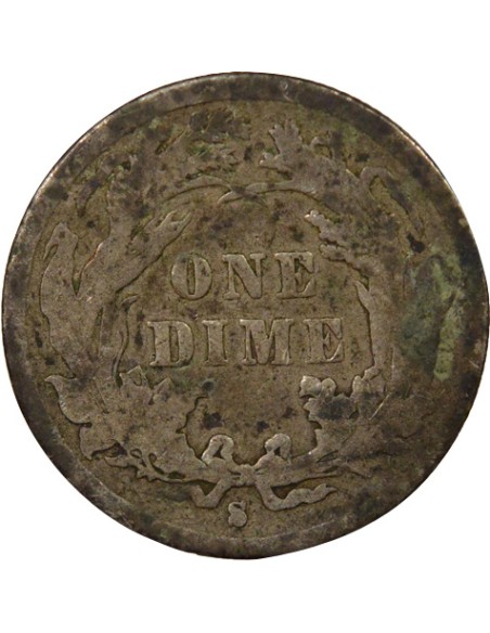 USA Seated Liberty 1 dime Argent 1887 S San Francisco