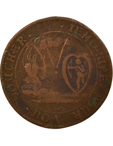 Galanterie 1 jeton Cuivre T Nantes