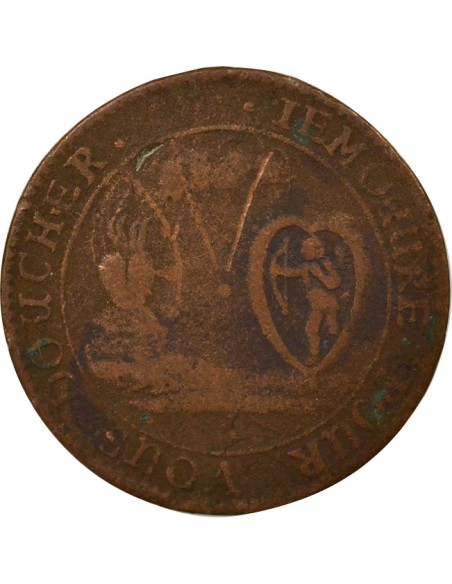 Galanterie 1 jeton Cuivre T Nantes