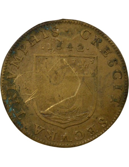 Henri de Fourcy Prévôt de Paris 1 jeton Laiton 1642