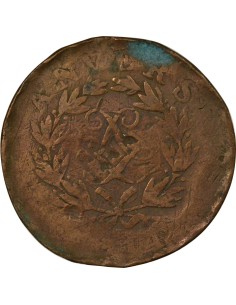 Louis XVIII Siège d'Anvers 10 centimes Bronze 1814 Anvers 2
