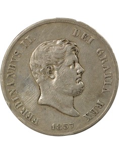 Naples et Sicile Ferdinand II des Deux-Siciles 120 grana Argent 1857 Naples 2