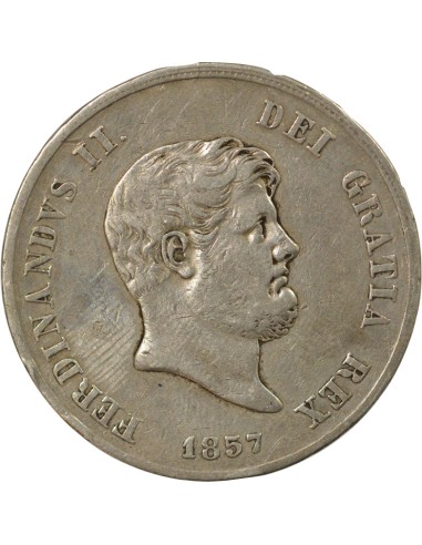Naples et Sicile Ferdinand II des Deux-Siciles 120 grana Argent 1857 Naples