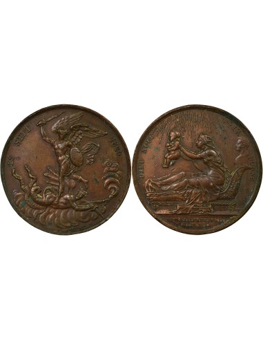 Henri V 1 médaille Bronze 1820