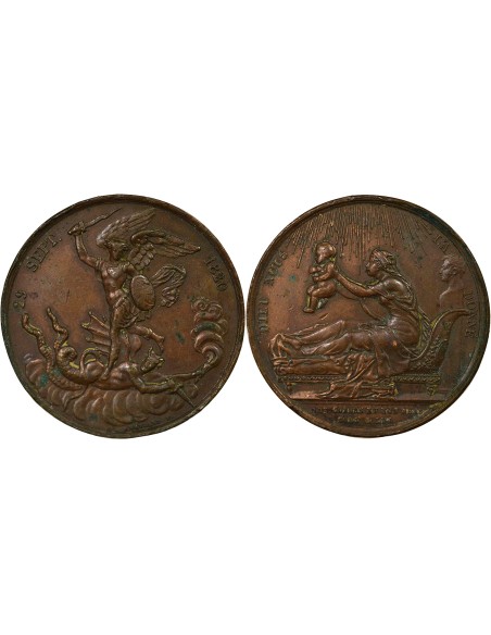 Henri V 1 médaille Bronze 1820