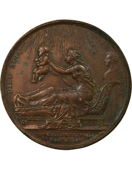 Henri V 1 médaille Bronze 1820