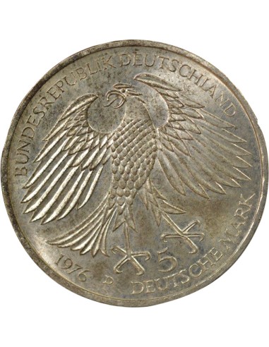 Allemagne Hans Jakob Christoph 5 mark Argent 1976 D Munich