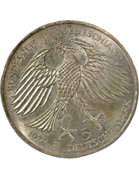 Allemagne Hans Jakob Christoph 5 mark Argent 1976 D Munich