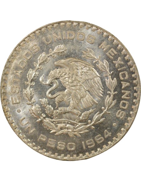 Mexique 1 peso Billon 1964 Mo Mexico City