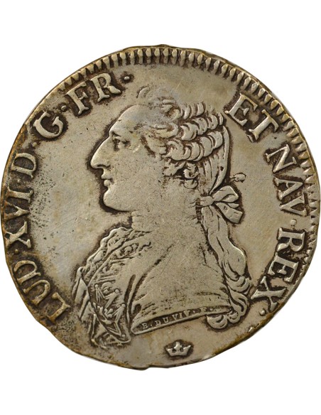 Louis XVI Au Buste Habillé 1 ecu Argent 1788 M Toulouse