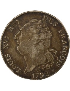 Louis XVI Au Génie 1 ecu Argent 1792 M Toulouse 2