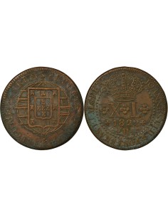 Brésil Jean VI du Portugal 40 reis Cuivre 1822 R Rio de Janeiro