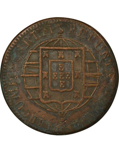 Brésil Jean VI du Portugal 40 reis Cuivre 1822 R Rio de Janeiro
