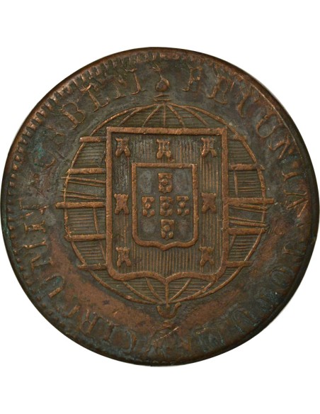Brésil Jean VI du Portugal 40 reis Cuivre 1822 R Rio de Janeiro