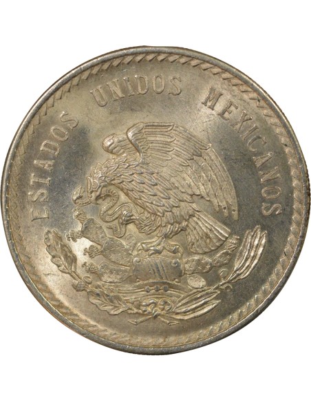 Mexique Cuauhtemoc 5 pesos Argent 1948 Mo Mexico City