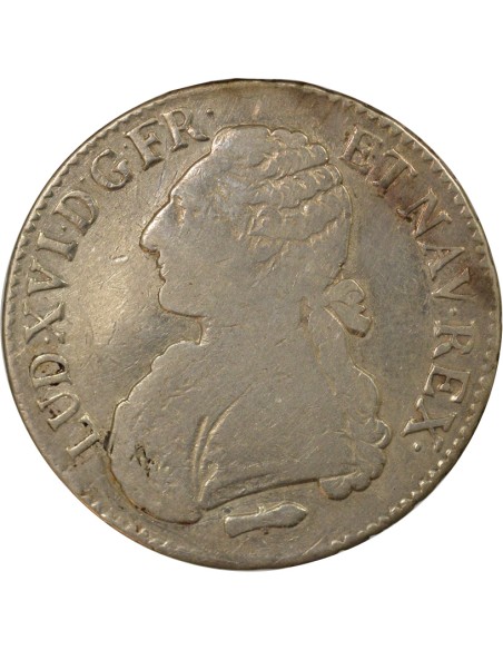 Louis XVI Au Buste Habillé 1 ecu Argent 1786 Q Perpignan