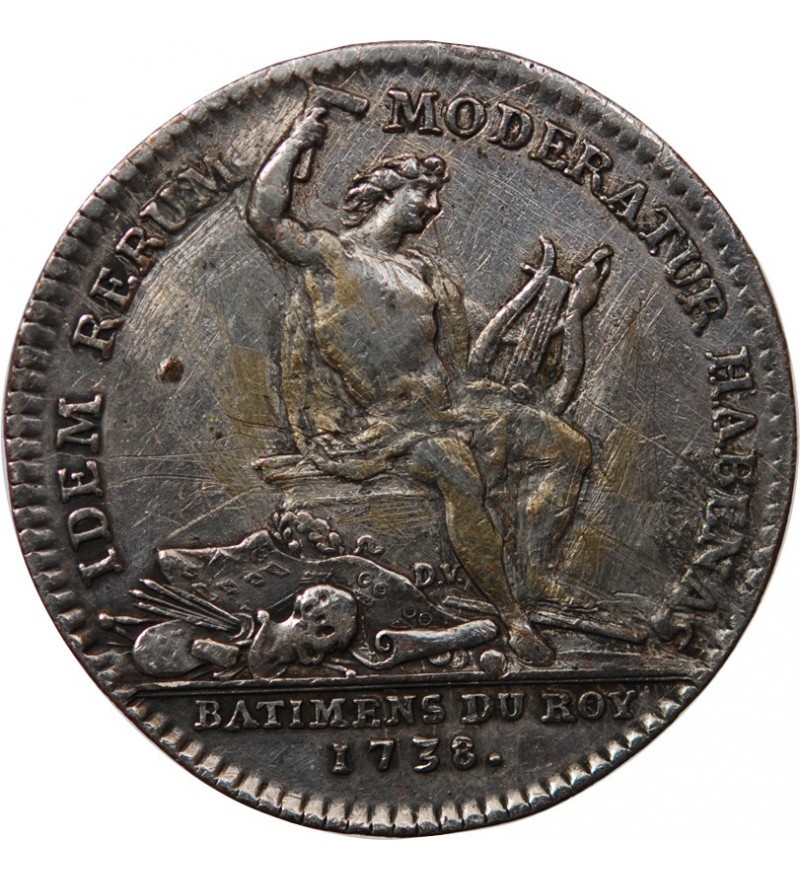 BATIMENTS DU ROI, LOUIS XV - JETON 1738