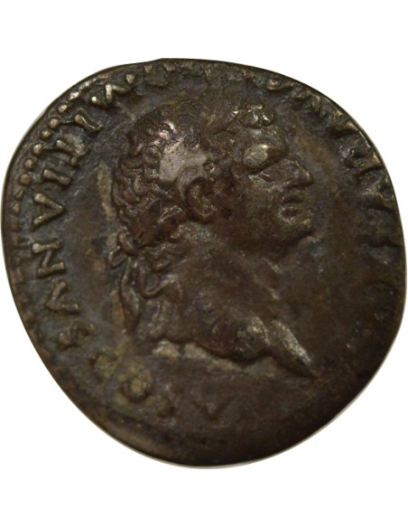 Rome Empire Domitien Mains jointes 1 denier Argent 79 R Rome