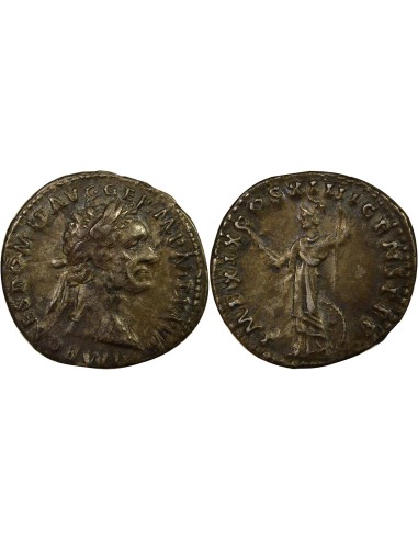 Rome Empire Domitien Minerve 1 denier Argent 88 R Rome