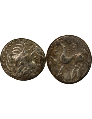 Celtes du Danube Type de Kugelwange 1 drachme Billon Ie Siècle Av JC